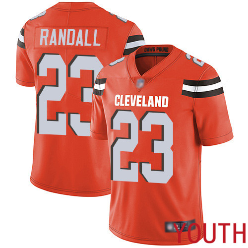 Cleveland Browns Damarious Randall Youth Orange Limited Jersey 23 NFL Football Alternate Vapor Untouchable